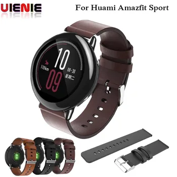 

22mm sport Leather wrist strap For Samsung Galaxy watch 46mm classic smart watch gear S3 bracelet For xiaomi huami Amazfit sport