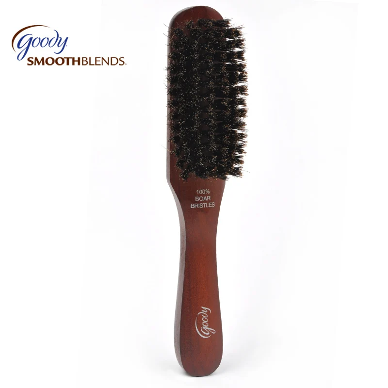 Goody Brush Soft Bristle Boar Ceramic Styling Brush , Oval Cushion, pig