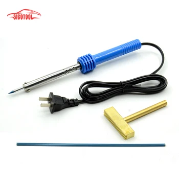 

1pc 220V-240V 40W Pencil Tip Soldering Iron Welding Gun Tool with Solder T-head Rubber strip for LCD Pixel Repair Ribbon Cable