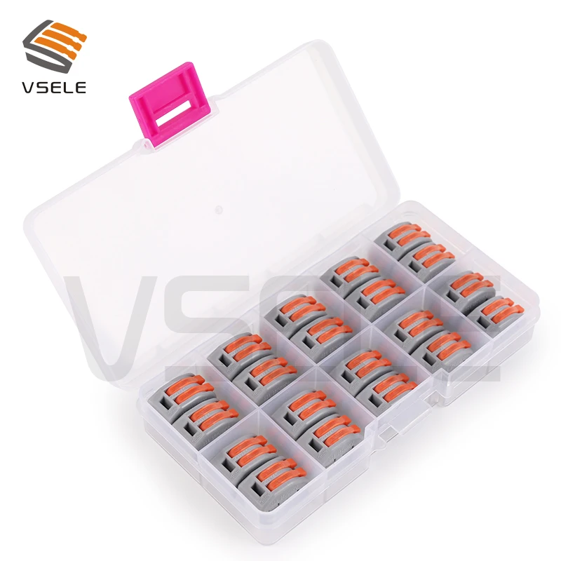 

VSELE wago wire electrical connector connecting copper crimp terminal PCT-212 222-412 conector