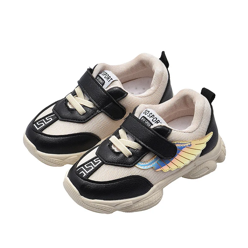 

2019 Spring New Children's Wings Shoes Boys Breathable Casual Sneakers Girls Lightweight Sports Shoes Kids Trainers