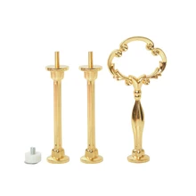 3-х уровневый Большой Подсолнух тяжелый металл фрукты подставка для пирожных Держатель подставка замена аксессуары золотой и серебряный цвета