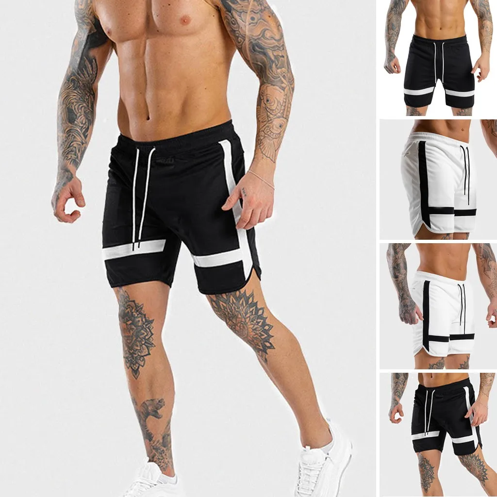Qlng 2019 мужские шорты спортивные беговые хип-хоп брюки повседневные спортивные укороченные брюки