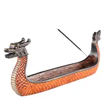 Ретро благовония горелки ручной резной курильница украшения традиционный Дракон лодка благовония горелки дома Чайный дом украшения