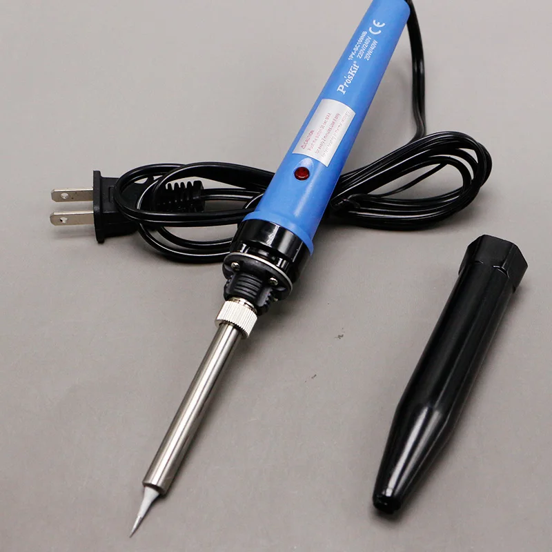 Pro'skit 220V240V 20W/40W Instant Heating Ceramic Soldering Iron with Light 1PK SC109NB 1in