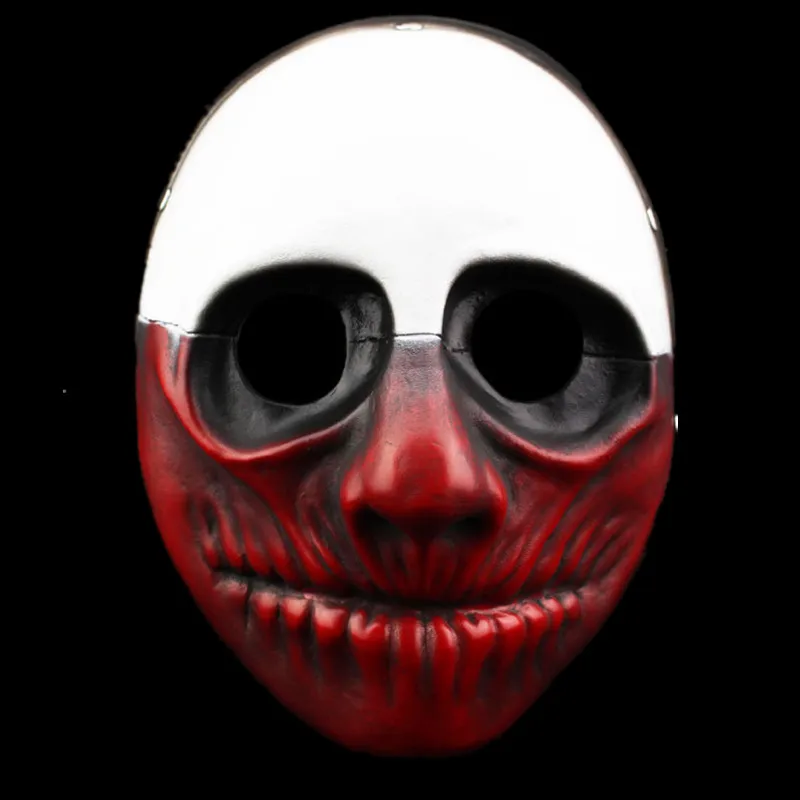 

New Pay Day 2 Masks Wolf Payday Men Horror Mascaras De Carnaval Demon 2017 Resin Joker Masquerade Halloween Game Mask Cosplay