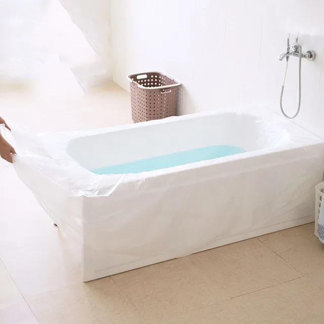 1PCS Extra Large Disposable Travel Bathtub Film Thicken Foldable
