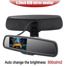 Hot Sale 4.3 Inch OEM Car Mirror Monitor LCD Screen Car Rear View Mirror Parking Monitor Parking Assistance For Car Rear Camera