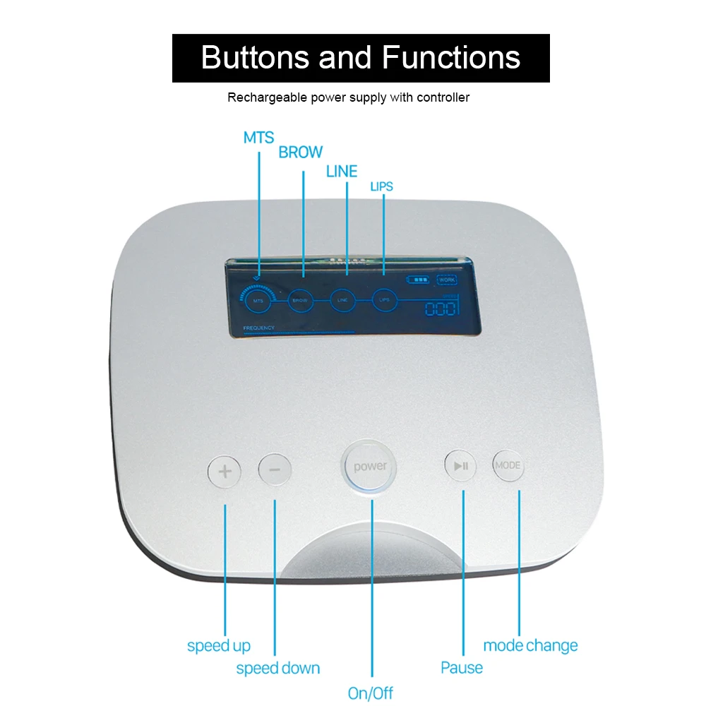 Перезаряжаемая Панель Управления маленькая роторная тату машина набор для перманентного макияжа новейшее брови микроблейдинг устройство для татуажа