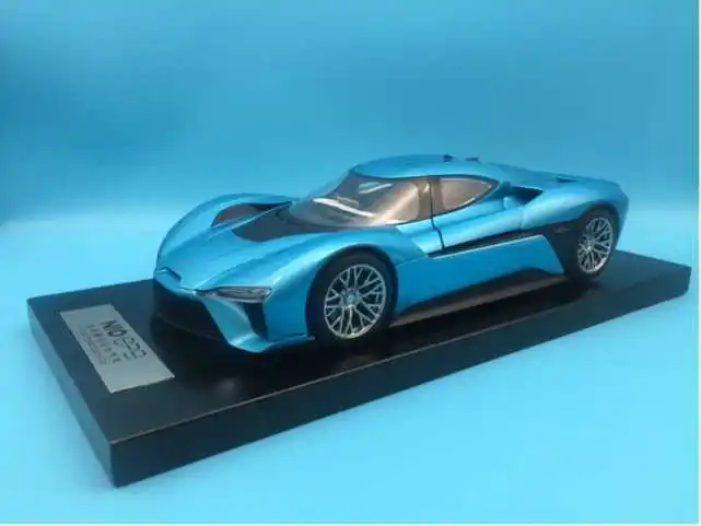 Модель литая под давлением в масштабе 1:18 для Weilai NIO EP9 Blue (удлиненное заднее крыло)