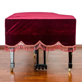

1PC New Gold Velvet Piano Cover High grade Dustproof cover Grand piano cover KQ 003