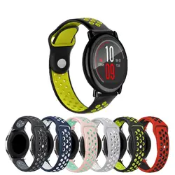 22 мм 20 мм силиконовый ремешок для Xiaomi Huami Amazfit Bip для amazfit pace наручные умные часы с ремнем Аксессуары для браслета