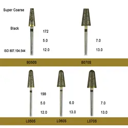 10 шт./лот зубные металла боров полностью спеченный алмаз HP зубные полировки и отделки дрель боры черный цвет