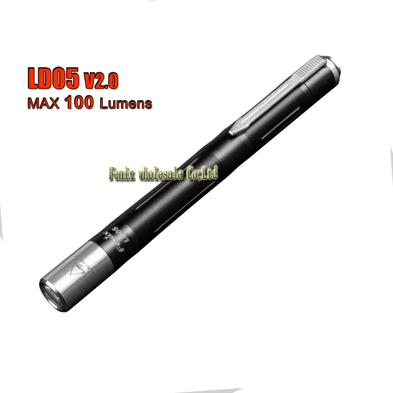 2018 Новый Fenix LD05 V2.0 Макс 100 люменов 2AAA рабочий фонарик который оснащен теплым белым