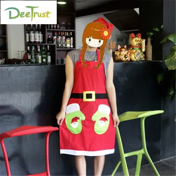 

Christams Apron Bibs Home Cooking Baking Party Cattoon BBQ Cleaning Festive Creative Aprons Kitchen Cocina delantales