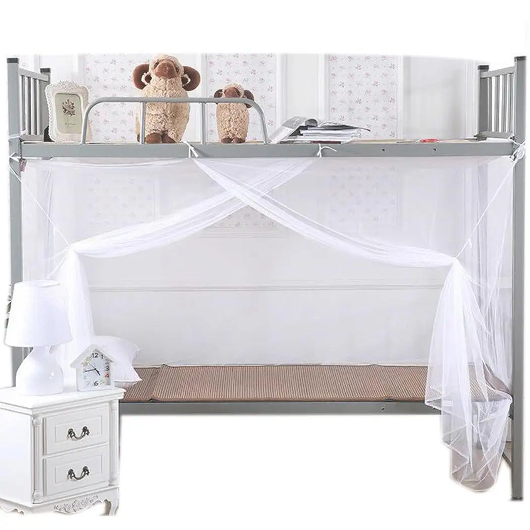 Dormitory Bunk Single Bed Mosquito Net with Zipper Meter White and One OpeningMosquito Net