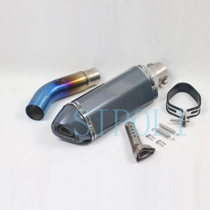 

GSR750 Motorcycle Full Systems Akrapovic Exhaust With Middle Link Contact Pipe Muffler DB Killer For SUZUKI GSR750