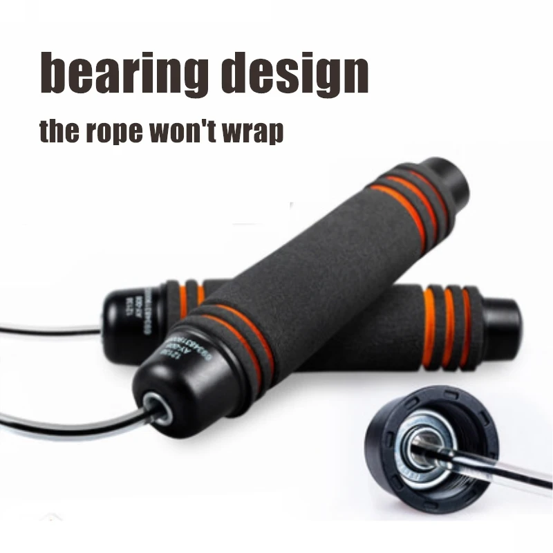 3M Length Single Skip Rope, Sponge Handle PVC Rope Antiwrap Pro Bearing