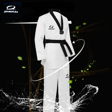2016 Child Kids TKD Cotton Dobok Taekwondo font b Fitness b font Training Uniform Half Long
