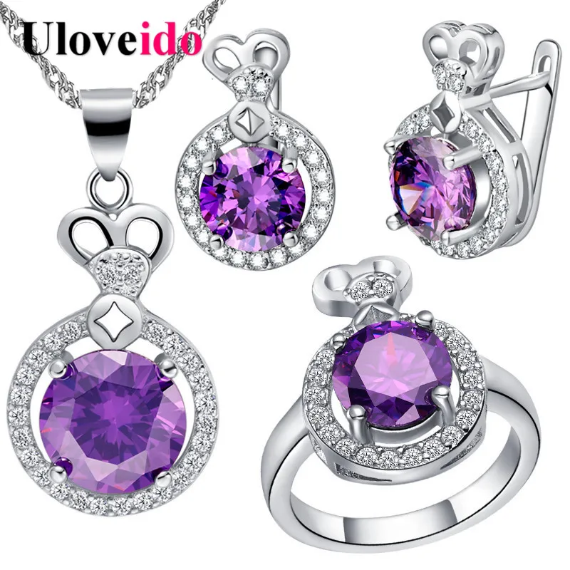 Buy Wedding Purple Bridal Turkish Jewelry Sets Ring