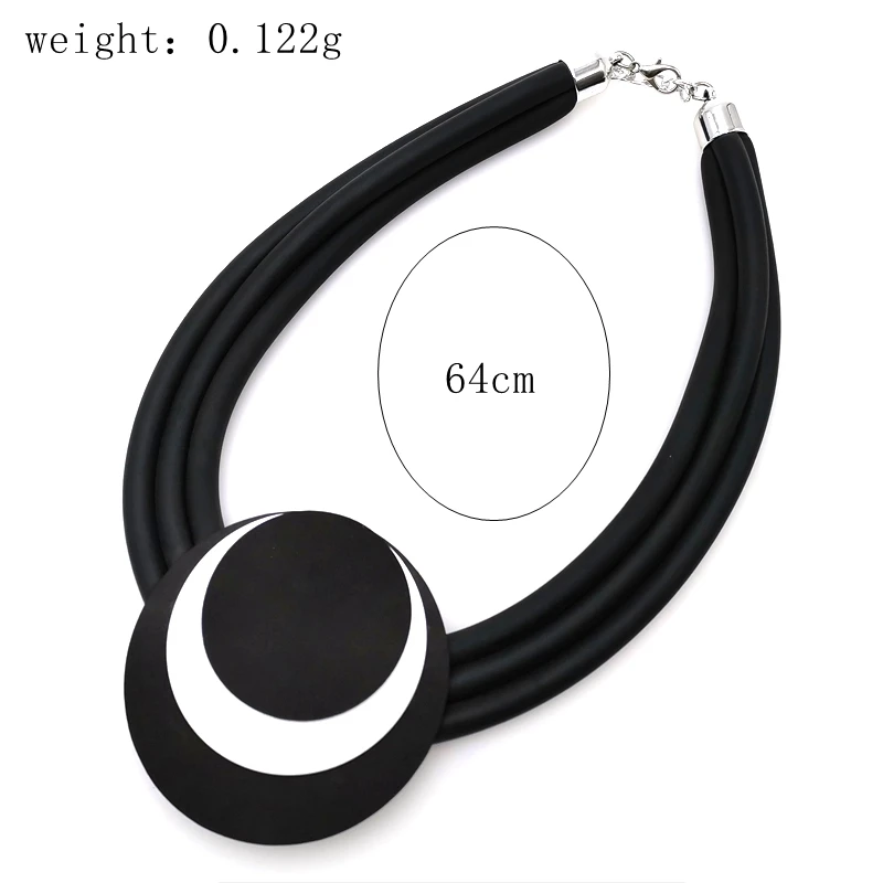 

2019 New Three Chains With Circle Pendants For Women Necklace Handmade Can Customizable Neck Laces Gift Girls Punk Jewelry Party