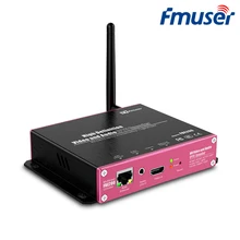 FMUSER H.264/H.265 Wi-Fi передатчик для интернет-телевидения видео кодер HEVC 1080 P RTMPS HLS M3U8 HD к IP кодировщик для живого потокового Youtube Facebook Wowza