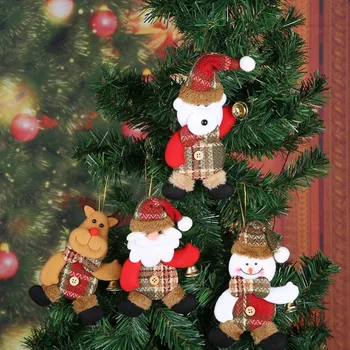 

Navidad Christmas Tree Decoration Hanging Ornament Santa Snowman Xmas natal Decoration for home New Year Party Supplies