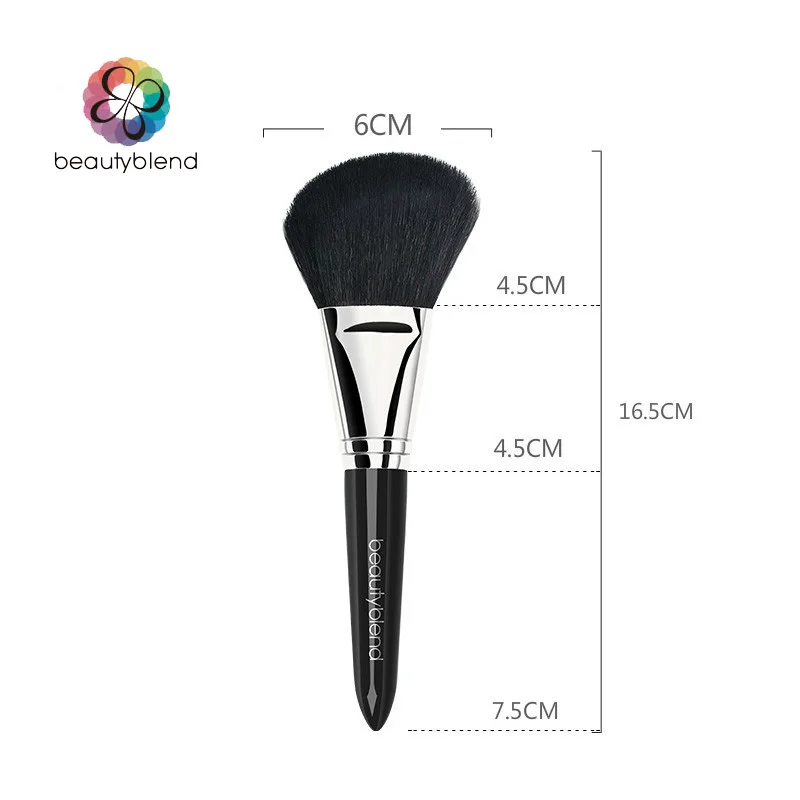 

Beautyblend Powder brush Makeup Tools Cosmetic Synthetic Hair Fiber Wood Tubes Foundation Blush Make Up #J-8004