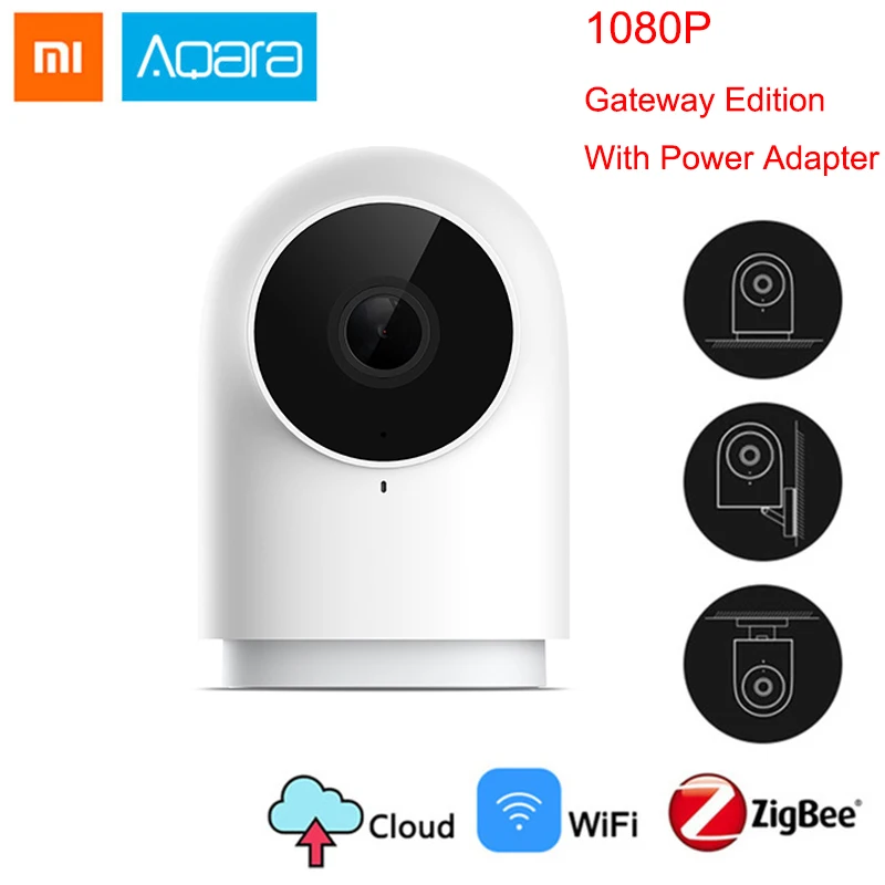 

Xiaomi Aqara Smart Camera G2 Smart 1080P 140 Degrees View Smart Gateway Hub Wireless Zigbee Smart Devices work with Mi Home APP