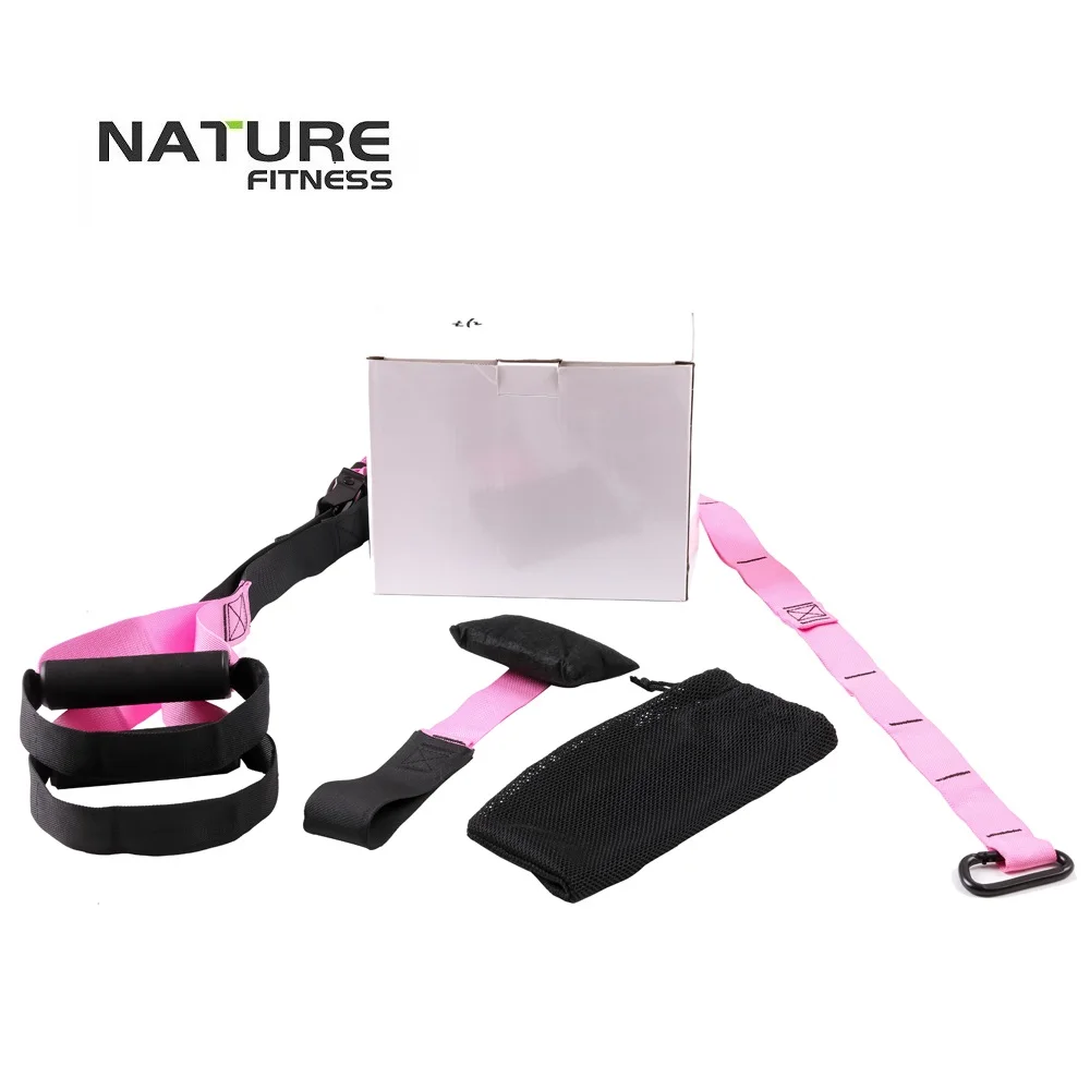 New Pink Color Sport Resistance Bands Strength Training Fitness
