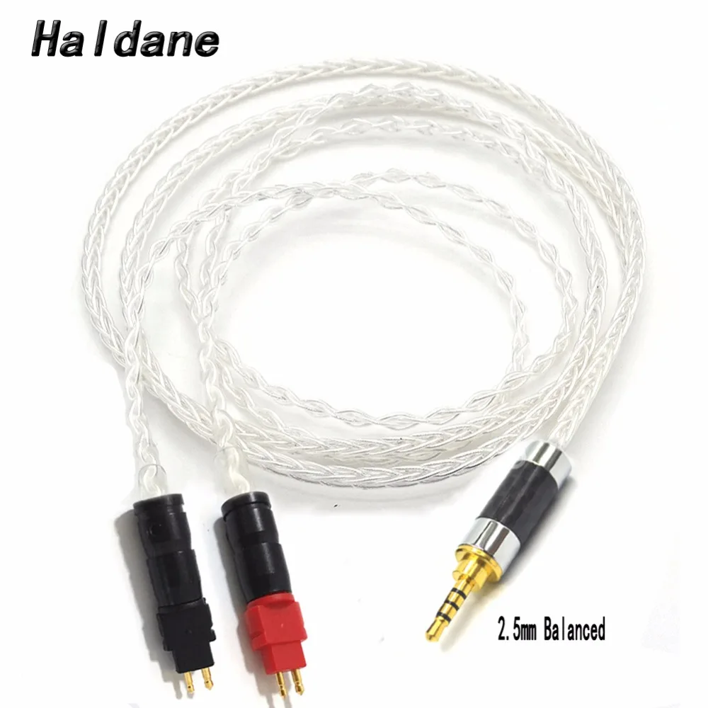 Free Shipping Haldane 8cores Copper Silver plated Replacement Audio Cable for HD600 HD650 HD525 HD545 HD565 HD580 Headphones