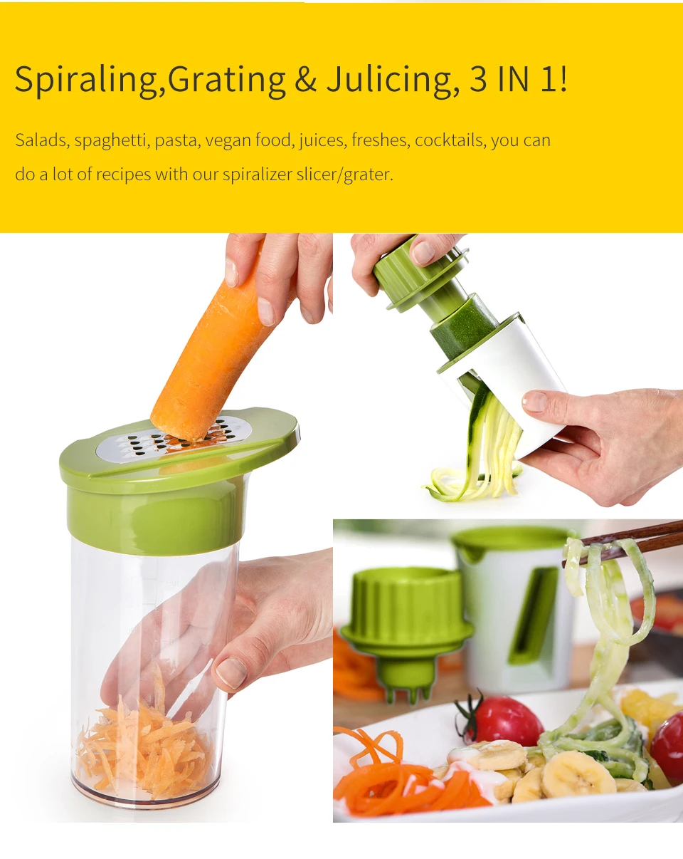 Fullstar vegetal espiral slicer cortador vegetal spiralizer