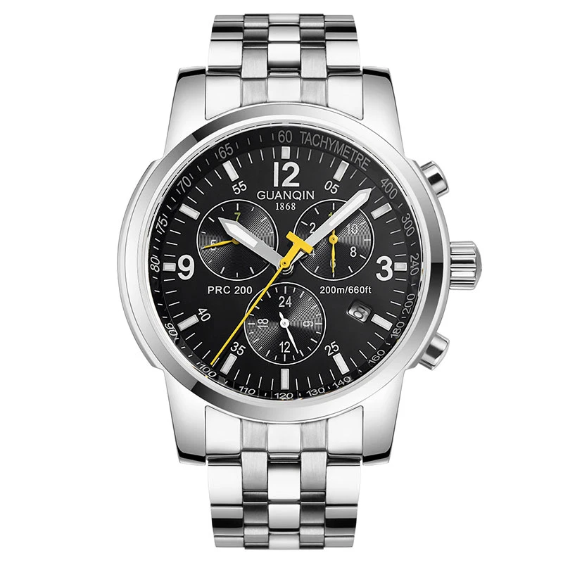 

GUANQIN GQ50009 Analog Display Luxury Watch Men Automatic Self-Wind Wristwatch Luminous Clock Business Relogio Masculino