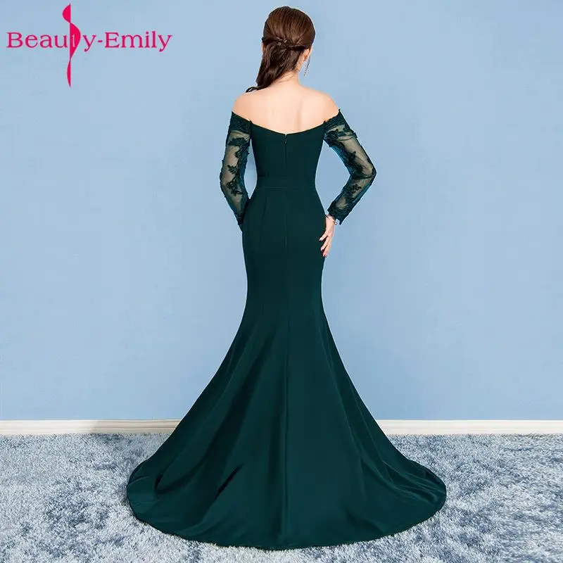 Женское длинное платье с юбкой годе Beauty Emily кружевное для свадебной вечеринки