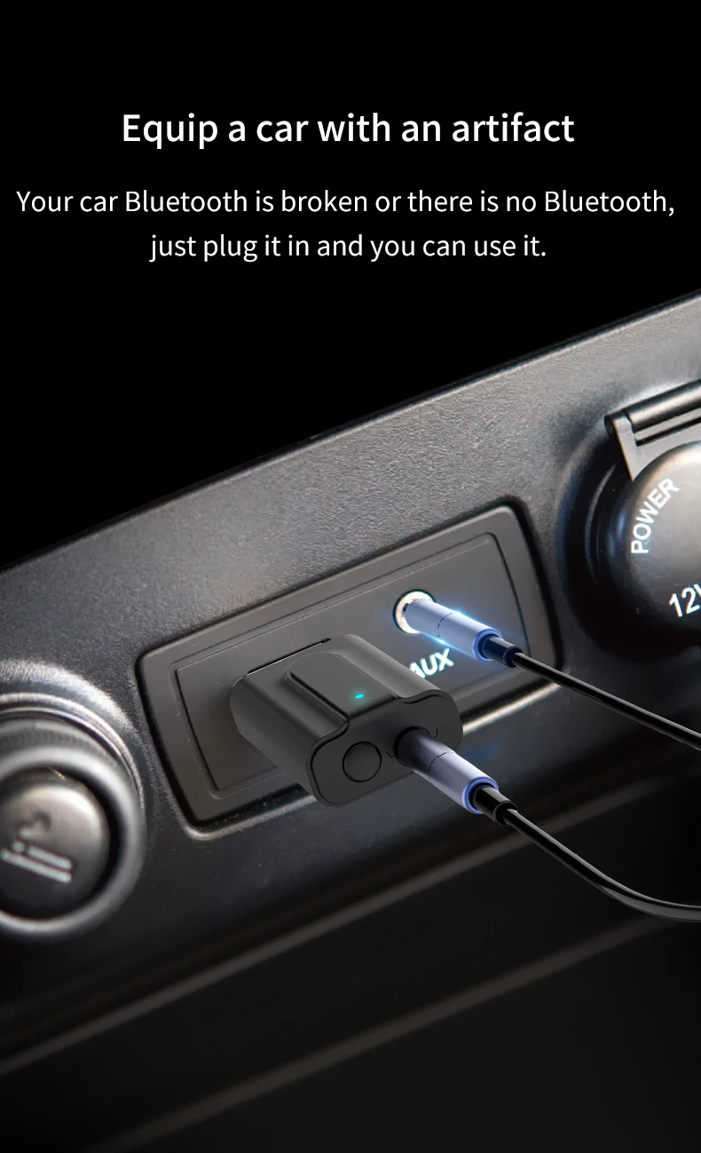 VIKEFON Bluetooth 5 0 аудио приемник передатчик Мини 3 мм AUX Jack стерео для ТВ ПК автомобиля