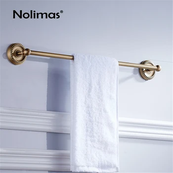 

Brass Copper Towel Bar Antique Brass Toilet Towel Holder Single Towel Rack Solid Holder And Brief Fixed Bathroom Accessory