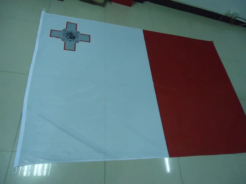 

free shipping knitted polyster Malta country or national flag , 150*210CM,Windbreak, Anti-UV,Digital Printing, Malta banner
