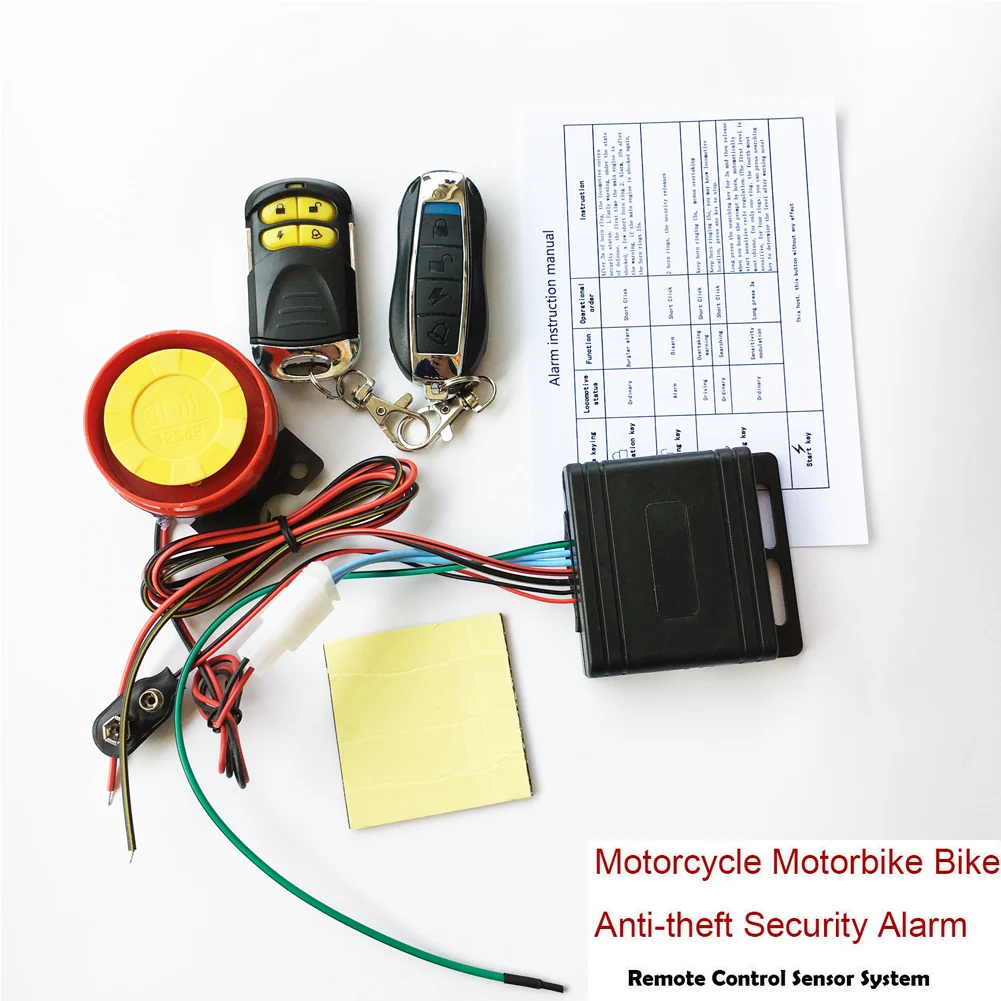Мотоциклетная Сигнализация Противоугонная система безопасности двигатель дистанционного управления Запуск мотоцикла охранная сигнализация