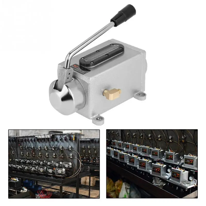 Aceite lubricante Manual De Lubricación De Mano 500CC CNC 4mm doble puerto de salida