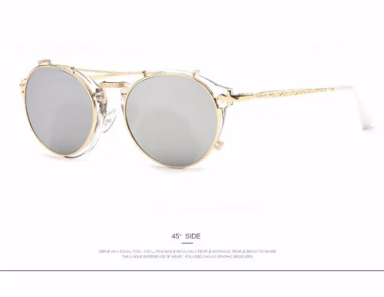 JackJad 2021 Fashion Style SteamPunk Clamshell Removable Sunglasses Vintage Retro Brand Design Sun Glasses Oculos De Sol Gafas JackJad 2021 Fashion Style SteamPunk Clamshell Removable Sunglasses Vintage Retro Brand Design Sun Glasses Oculos De Sol Gafas