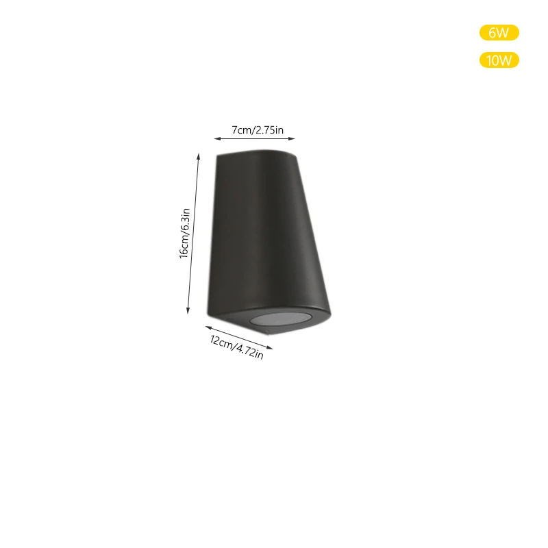 Modern Outdoor Waterproof IP6510W LED Up And Down Double Head Wall Lamp Aluminum Alloy Simple Living Room Porch Wall Light