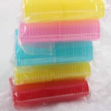 6Pcs/Set Big Self Grip Hair Rollers Cling Any Size DIY Hair Curlers Random Color KG66
