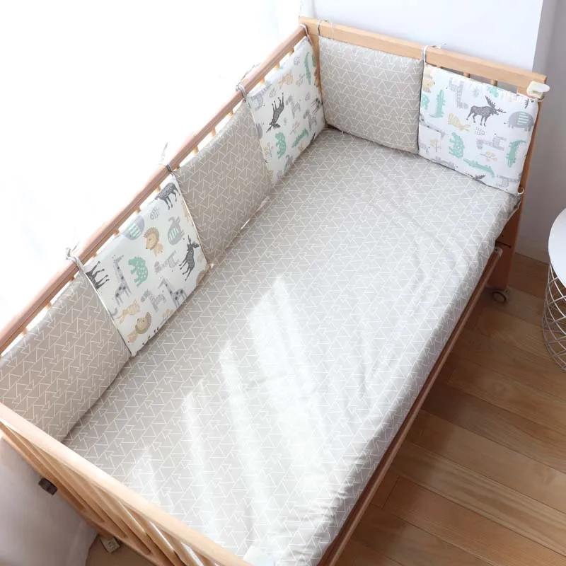 Goede Baby Bumpers In De Wieg Voor Pasgeborenen Nordic Leuke Cartoon Patroon Crib Protector Voor Kids Baby Kamer Decoratie 30x30cm 6 Stuks Veel