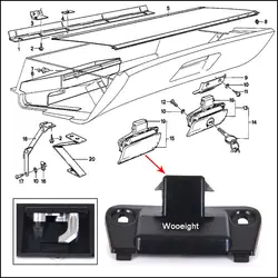 OEM 51161849472 бардачок верхний замок защелка поймать для BMW 3 5 7 серии E23 E30 E34 Z3 E36 1982-1997 1998 1999 2000 2001