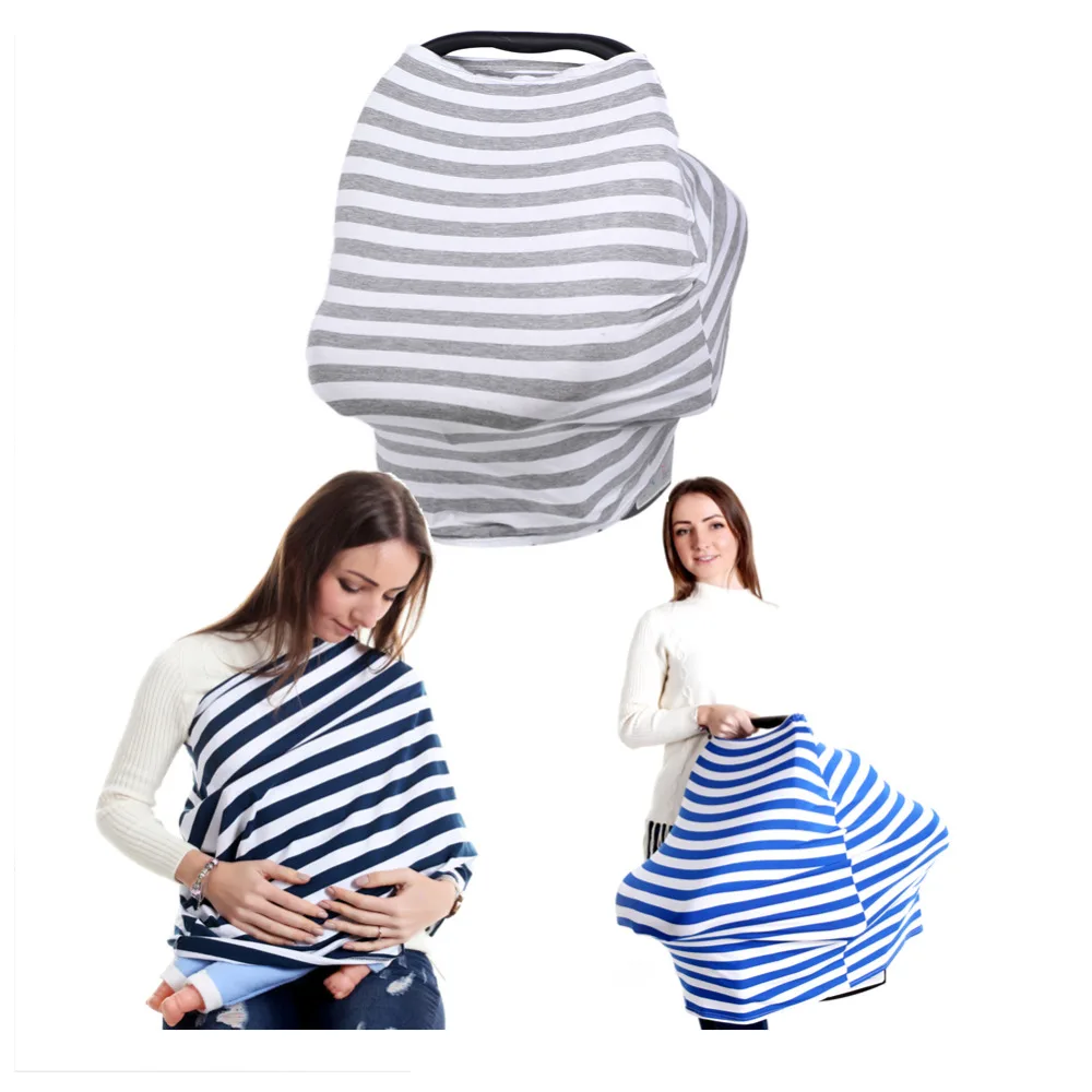 Baby Car Seat Cover Canopy Nursing Cover Multi Use Stretchy Infinity
