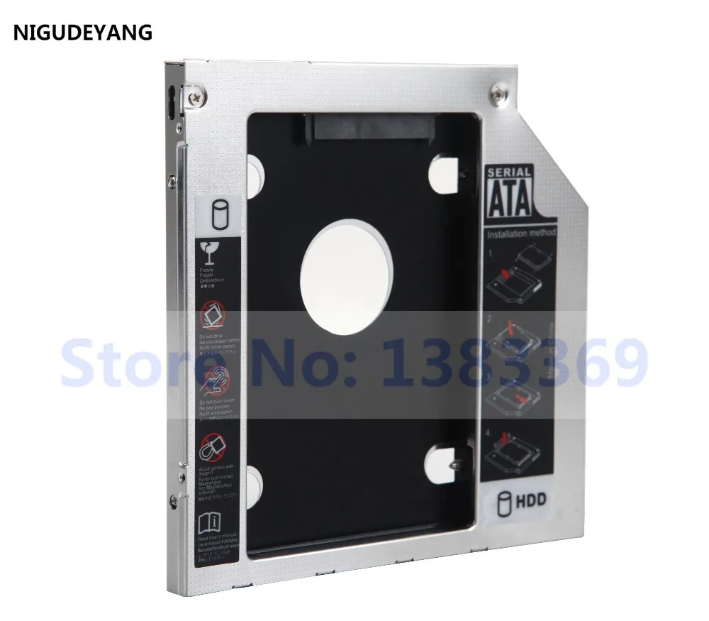 NIGUDEYANG 2-й жесткий диск HDD SSD Caddy адаптер для HP ProBook 430 440 450 455 470 G3 GUD1N DU-8A6SH | Компьютеры