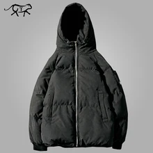 Зимняя куртка для мужчин, Модное теплое пальто, верхняя одежда с хлопковой подкладкой, мужские пальто, куртка, брендовая куртка с капюшоном и воротником, приталенная плотная парка, Размер M-5XL