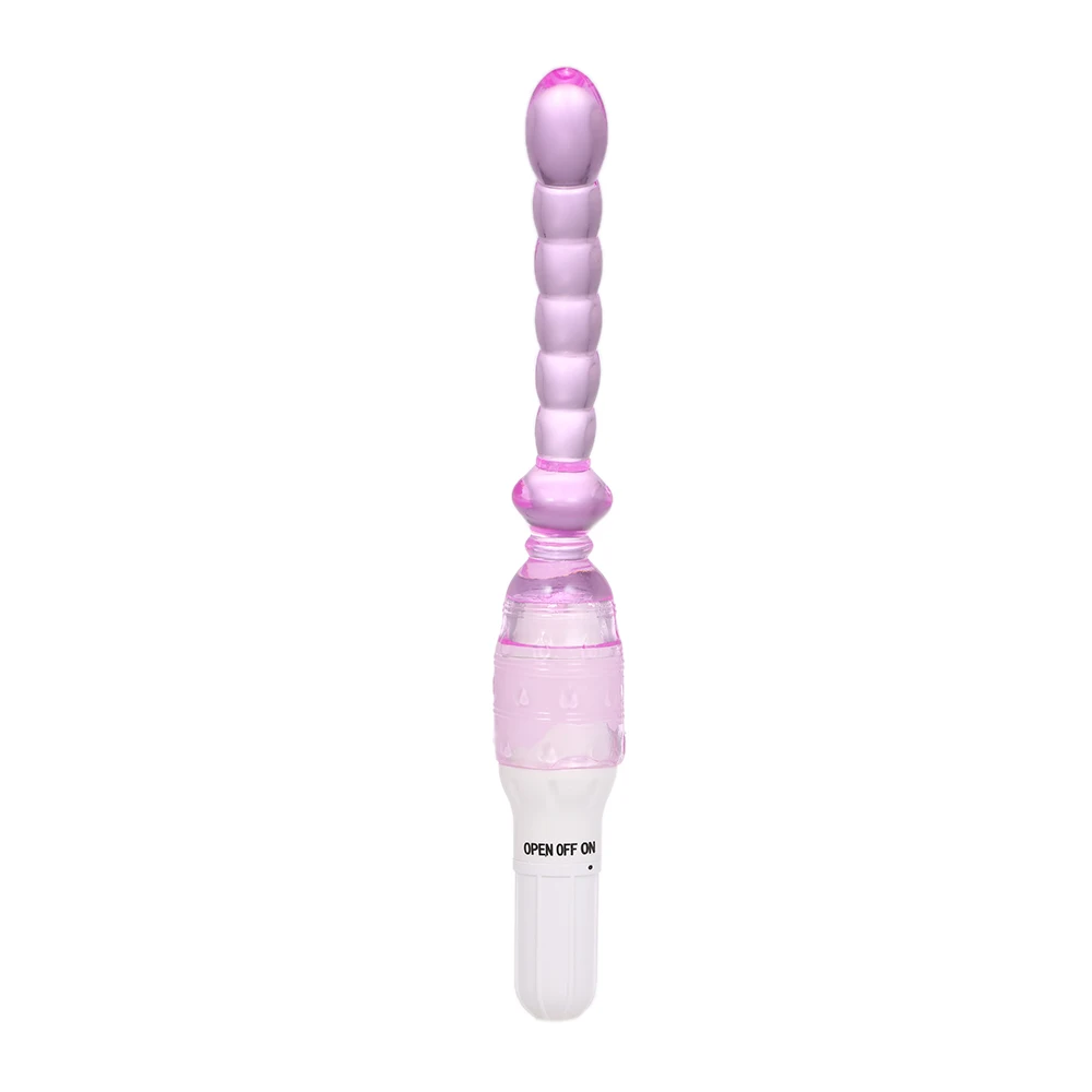 Jelly Anal Vibrator Anal Butt Plug Beads Silicone Stick Long Prostate Massager Adults Anal Sex Toys For Couples Masturbation