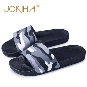 

2019 Summer Slippers Men EVA Camouflage Fashion Men's Beach Slides Lightweight Camo Colorful Sandals For Man Male Outdoor Shoes