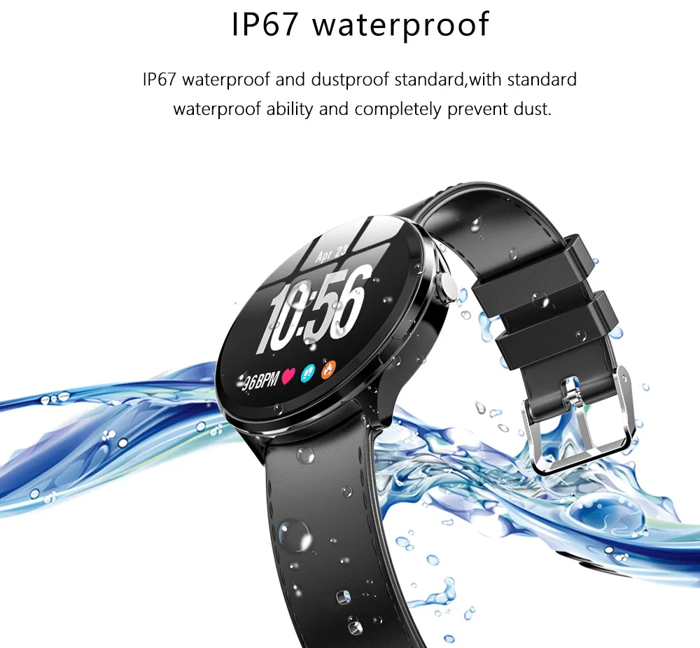 KOSPET V12 IP67 Waterproof Health GPS Sports Heart Rate Bluetooth Smartwatch 1.3" 180mAh Smart watch Men Women For IOS Android